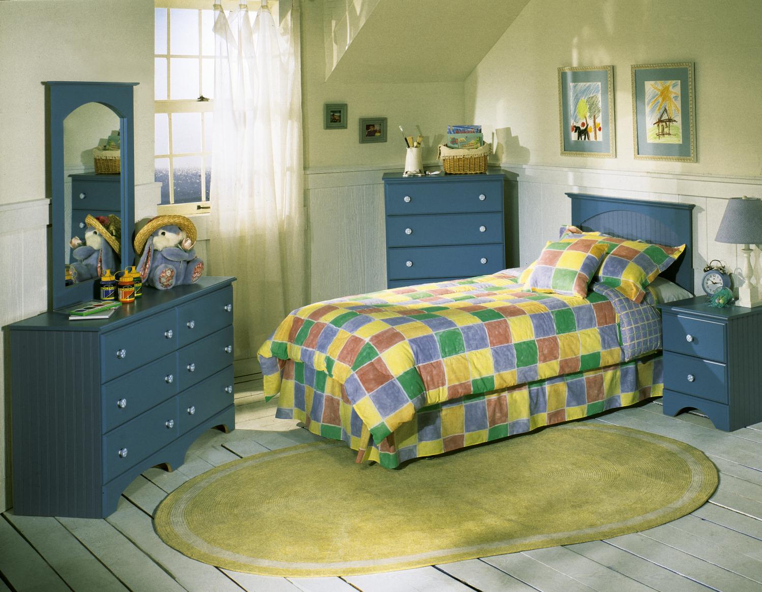 Nantucket Blue Twin Headboard