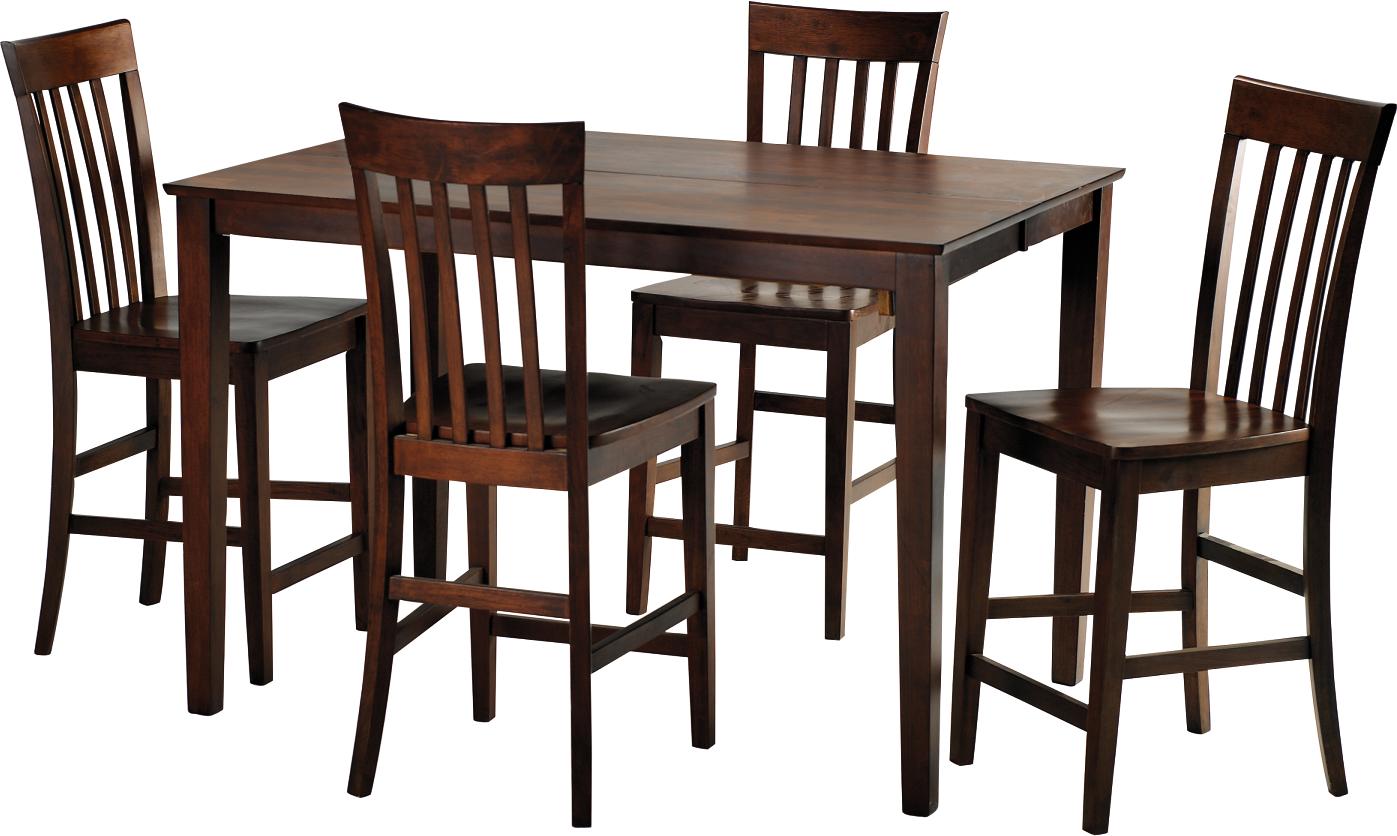 Arts & Crafts Chocolate Gathering 5-pc Dining Set
