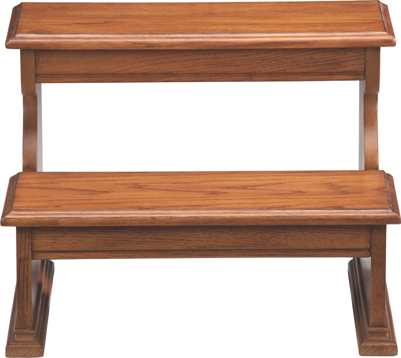 Town Hall Dark Oak Bed Step