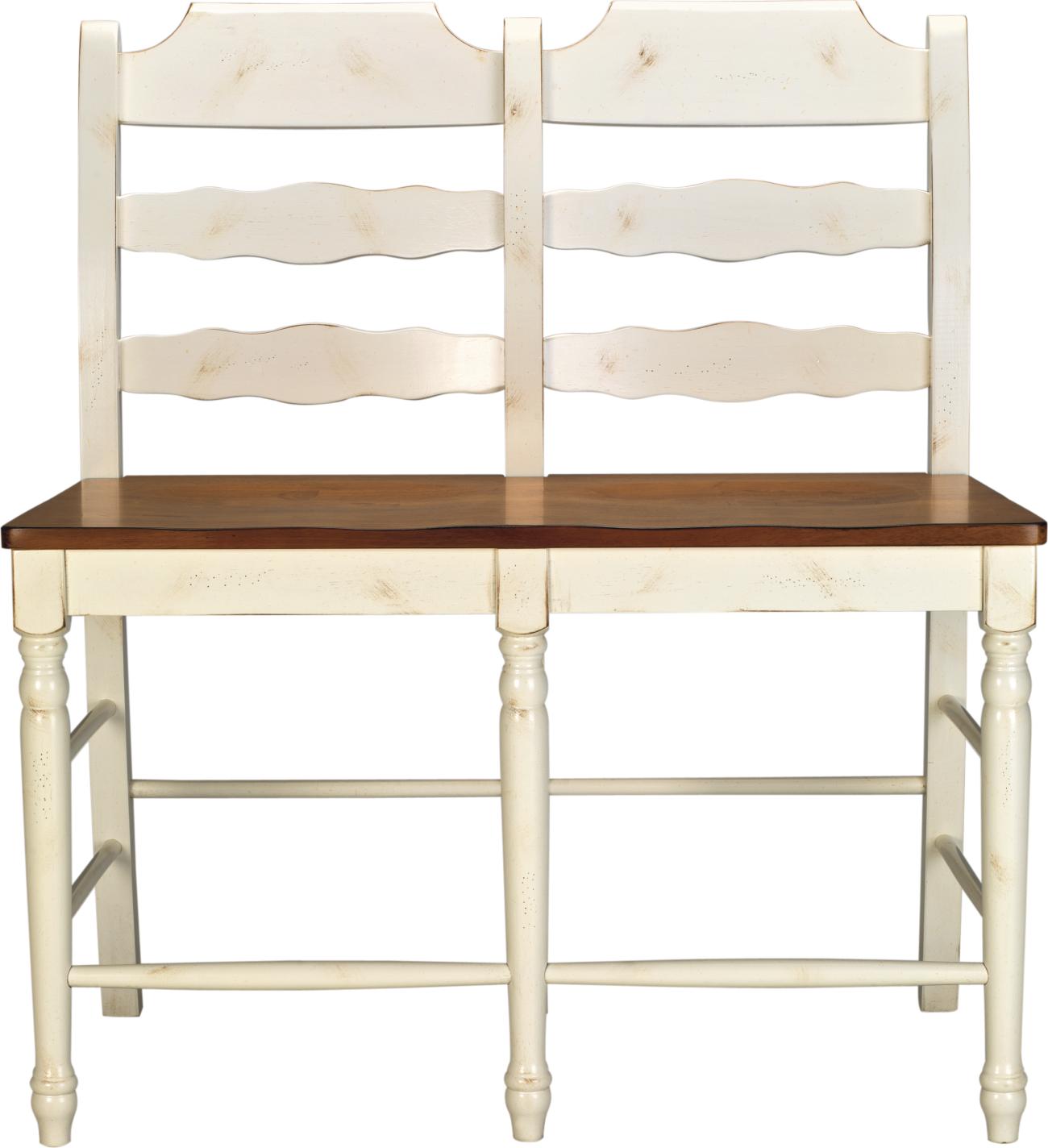 White & Pine Pub Bench