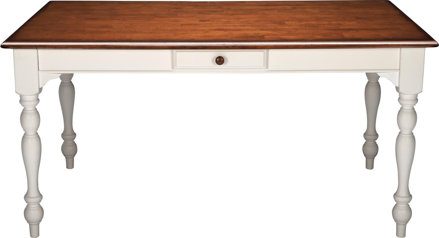 Sea Island White Rectangle Leg Table