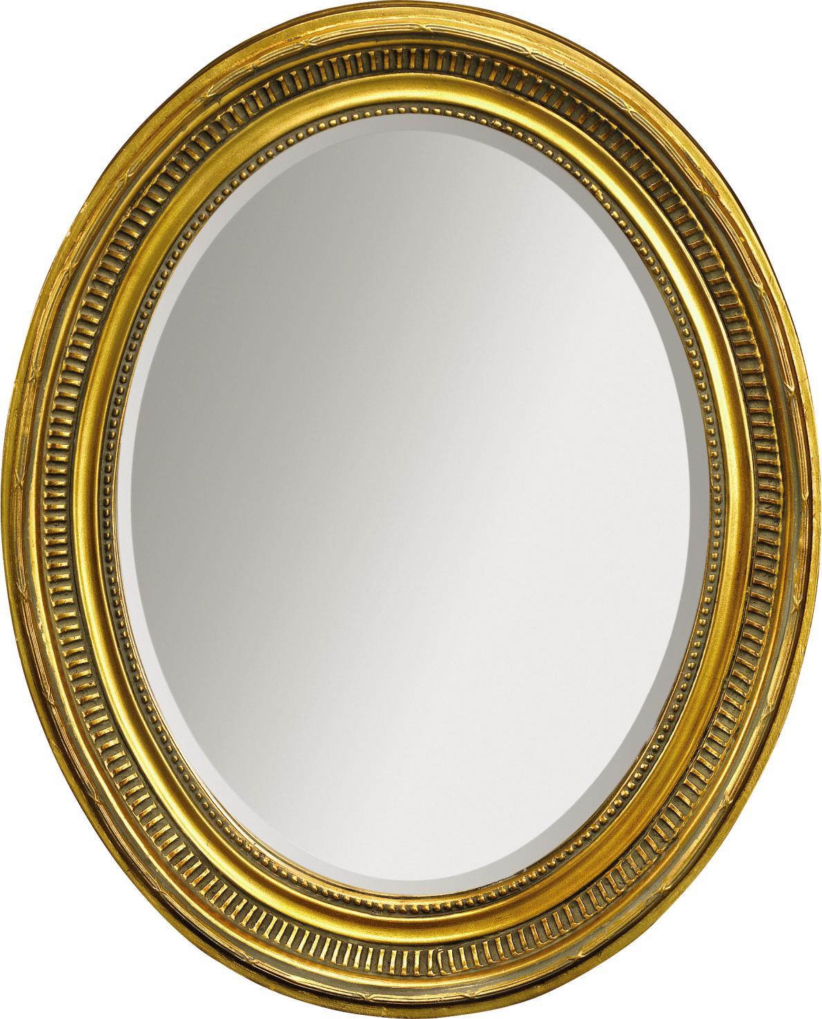 Gold 12" X 16" Oval Mirror