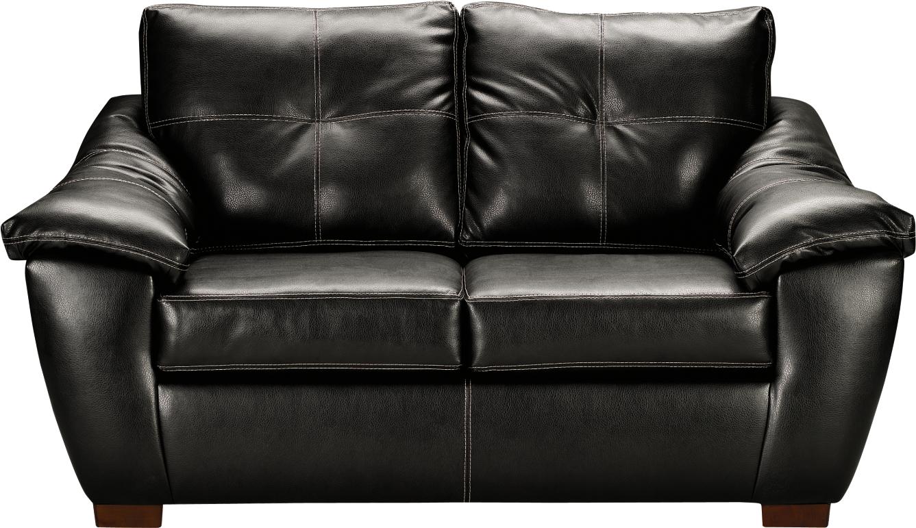 Branson Black Loveseat