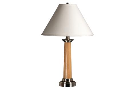 Natural-Brushed Steel Table Lamp