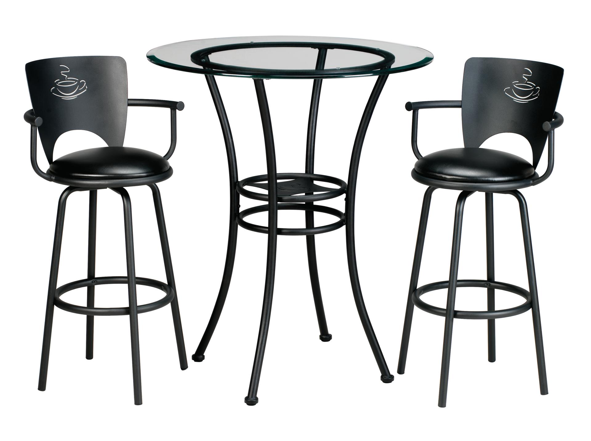 Latte 3-pc Dinette Bar Set