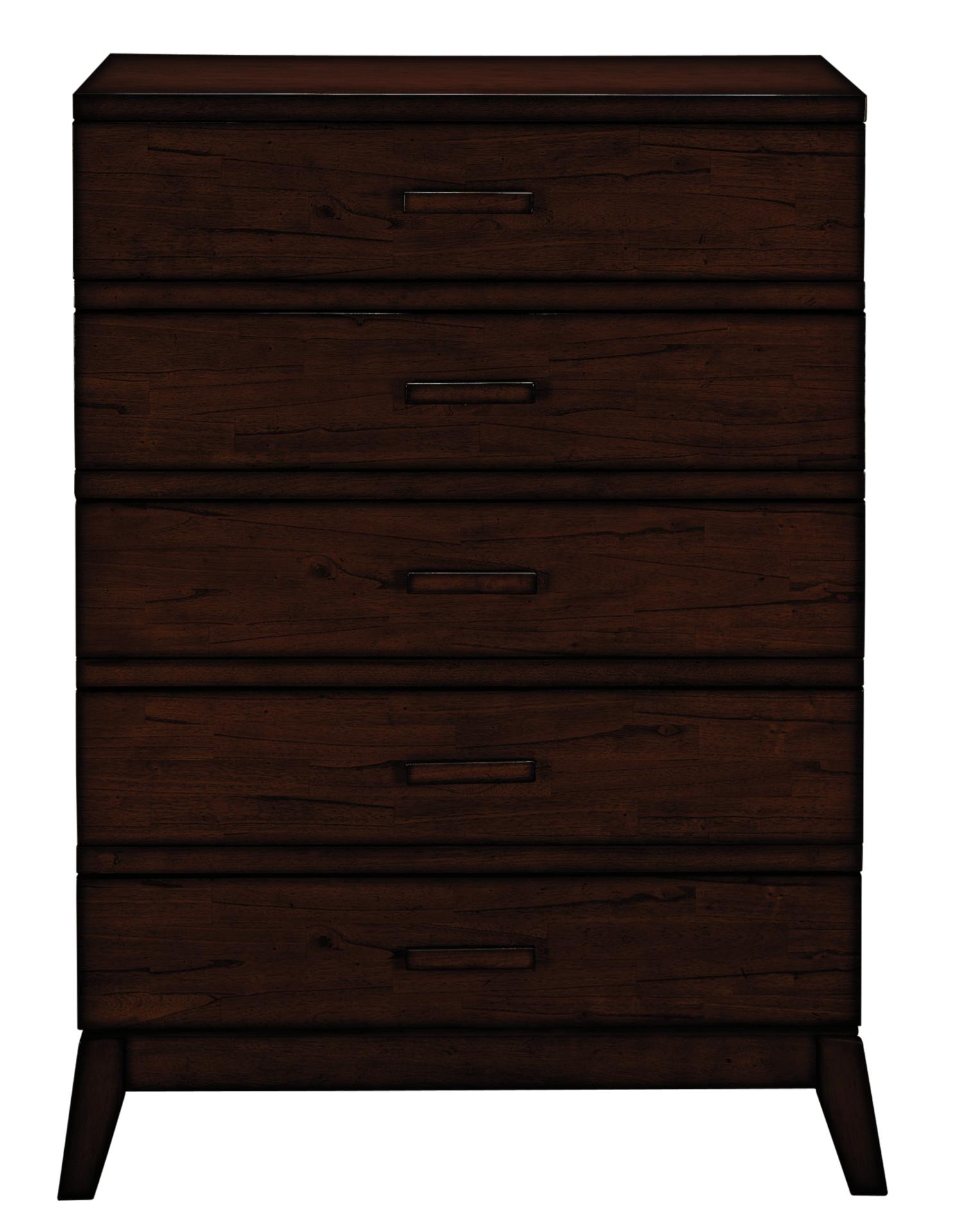 Scandia Dark 5-drawer Chest