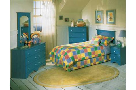 Nantucket Blue 3-PC Twin Bedroom