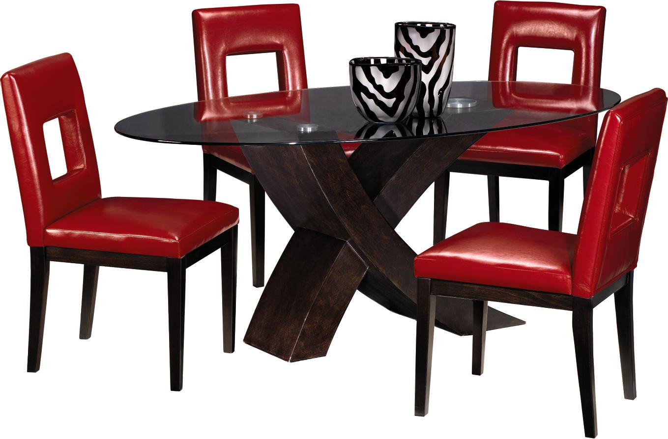 Xavier Red 5-pc Dinette
