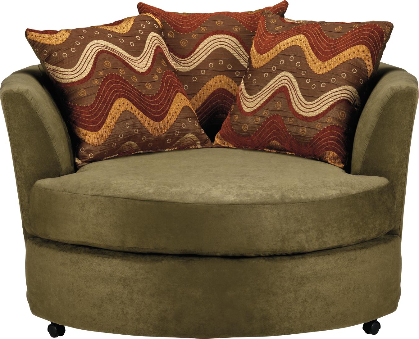 Allegro Green Swivel Chair