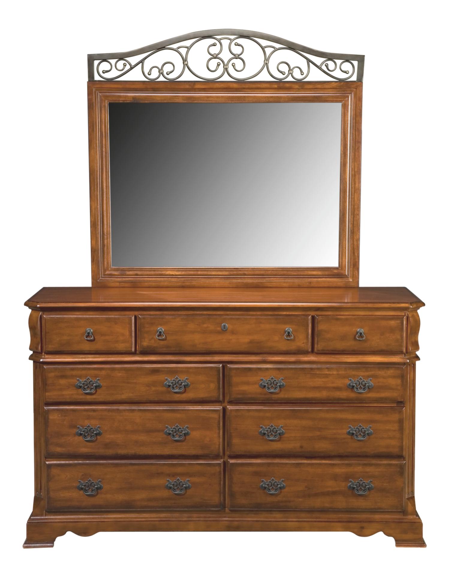Terrace Cherry Dresser & Mirror