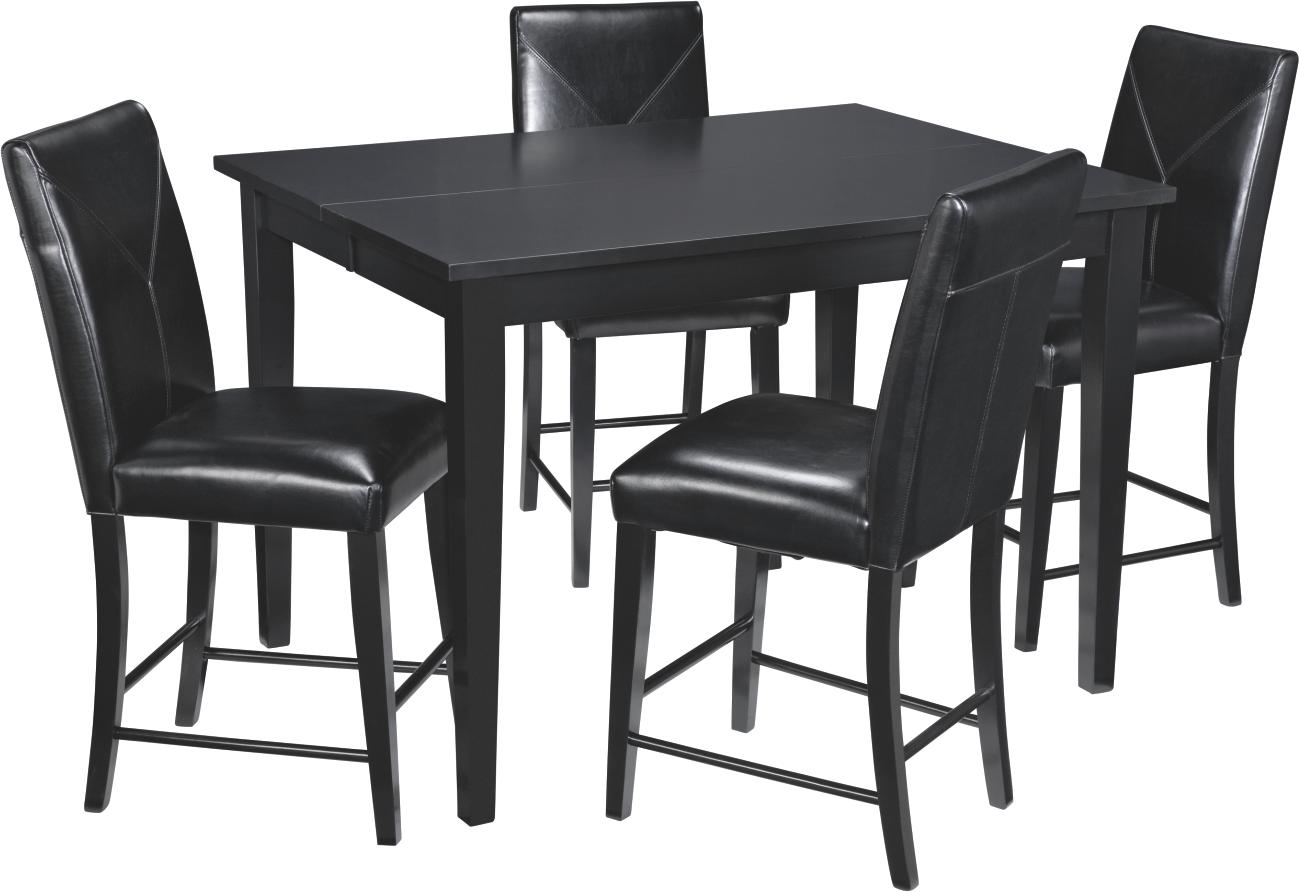 Studio One Black 5-pc Gathering Dinette