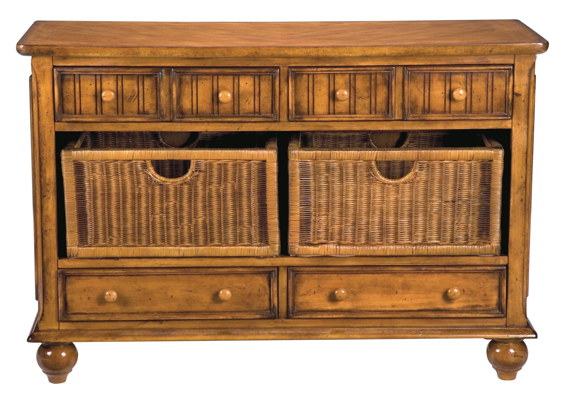 Sea Island Pine Basket Sofa Table