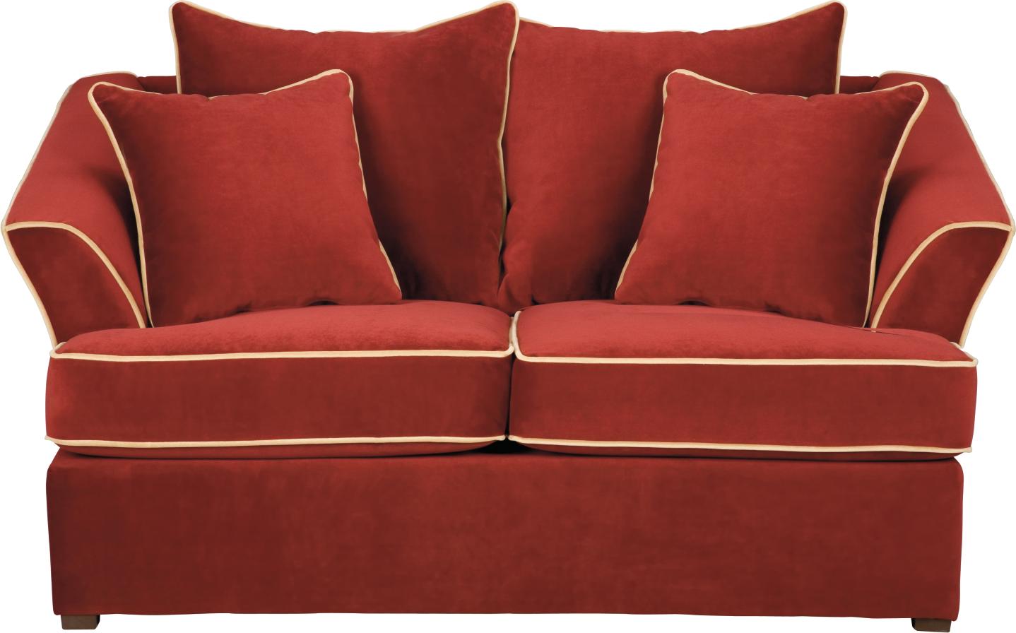 Riviera Scarlet Red Loveseat