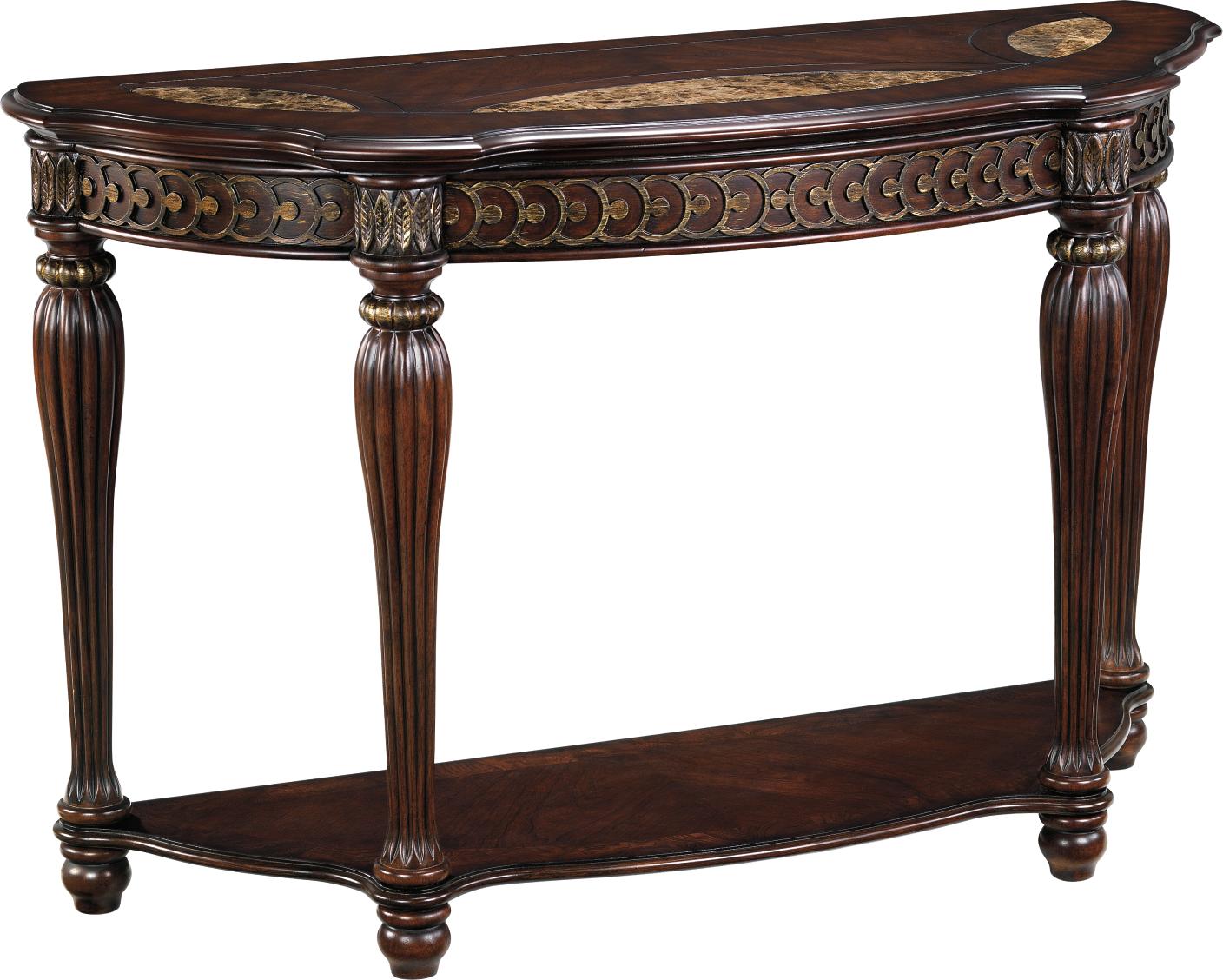 Grand Regency Marble Oval Sofa Table