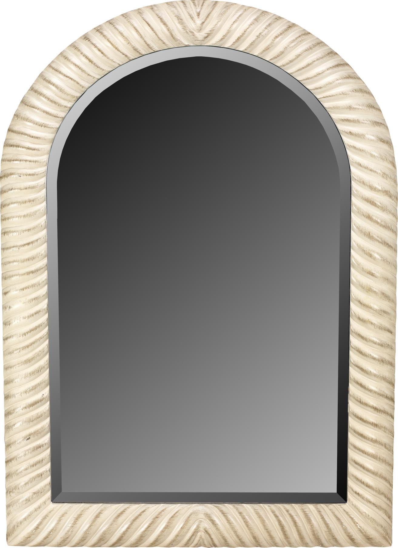 White Wash Rope Mirror