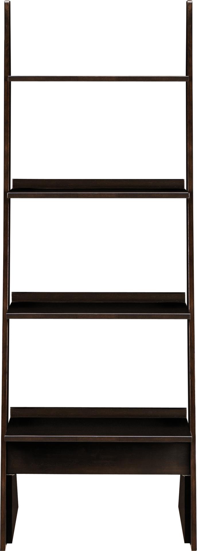 Merlot Single Leaning Bookcase
