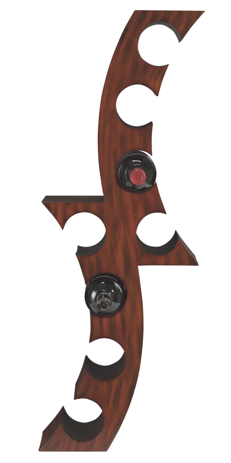 Wood 8 Bottle Wine Holder