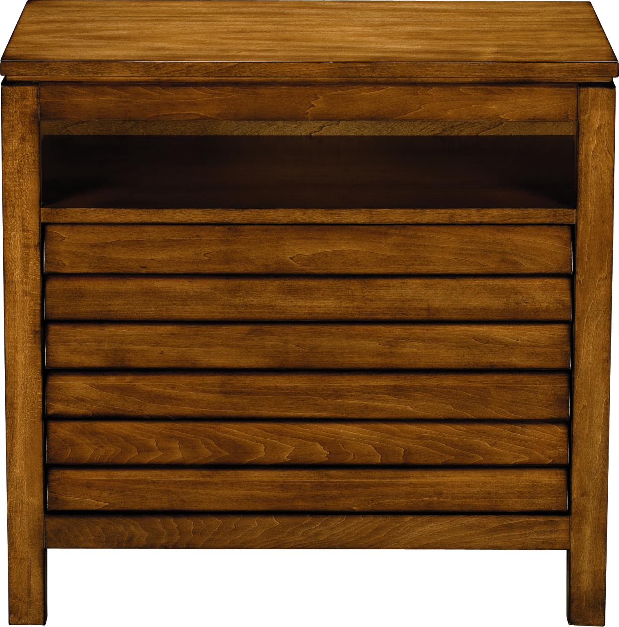 Louvered Nightstand