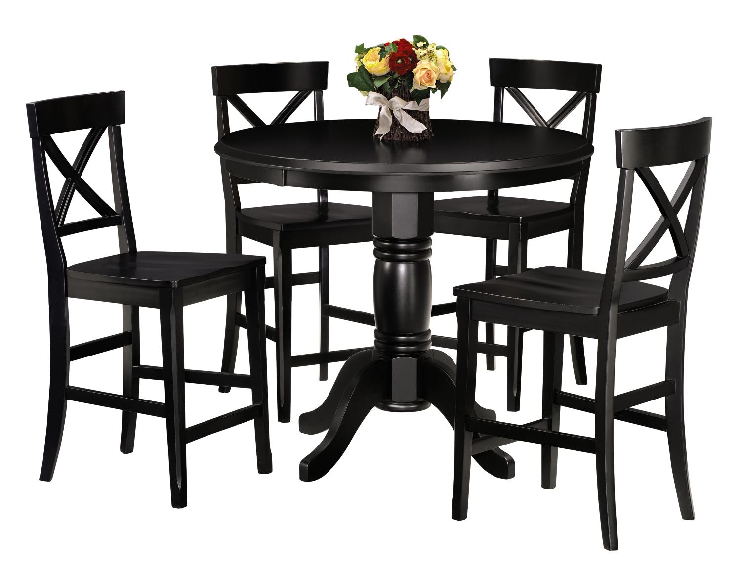 Plantation Cove Black 5-pc Pub Height Dinette