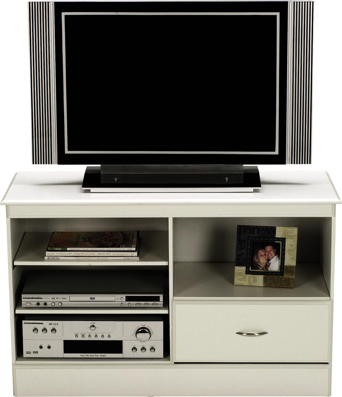 Essentials White 40" Tv Stand