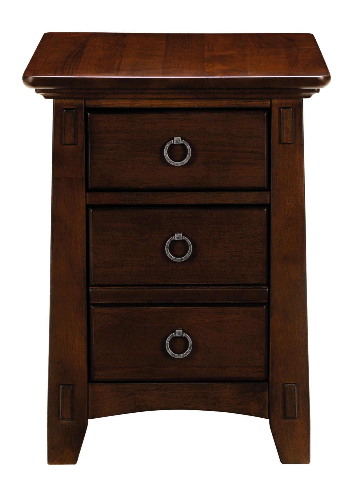 Arts & Crafts Chocolate Chairside Chest