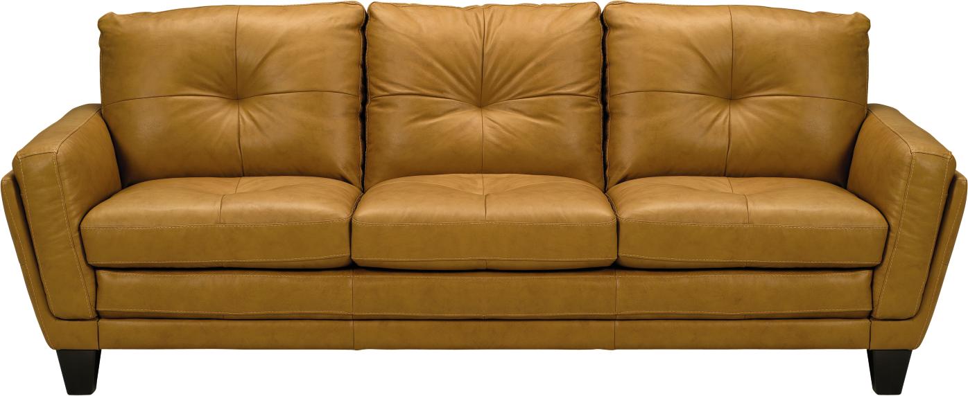 Veneto Camel Leather Sofa