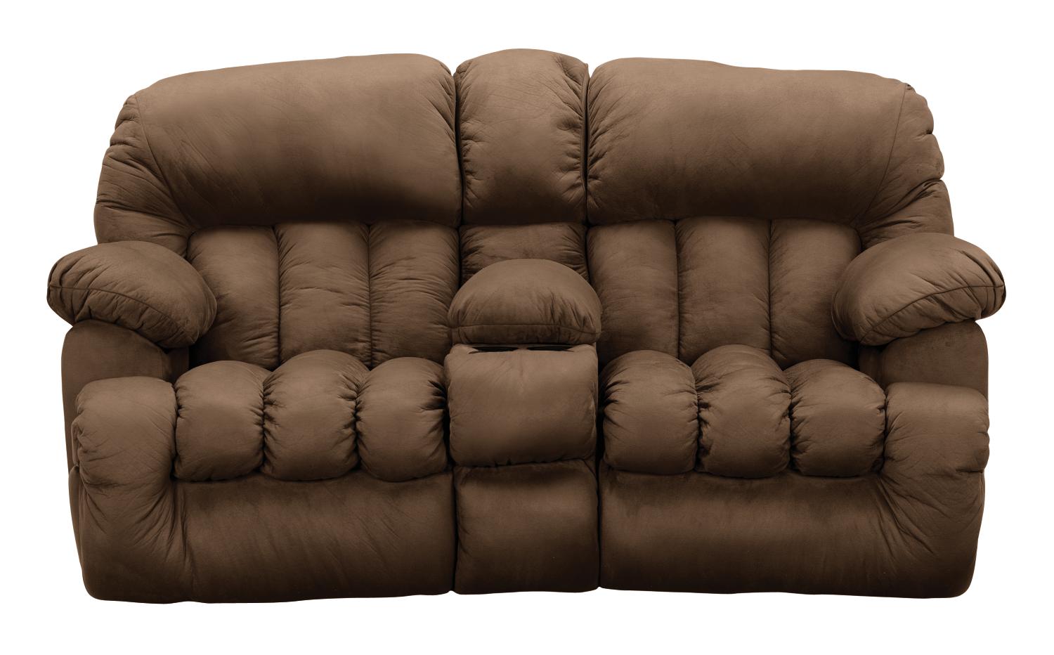 Bravo Mink Reclining Console Loveseat