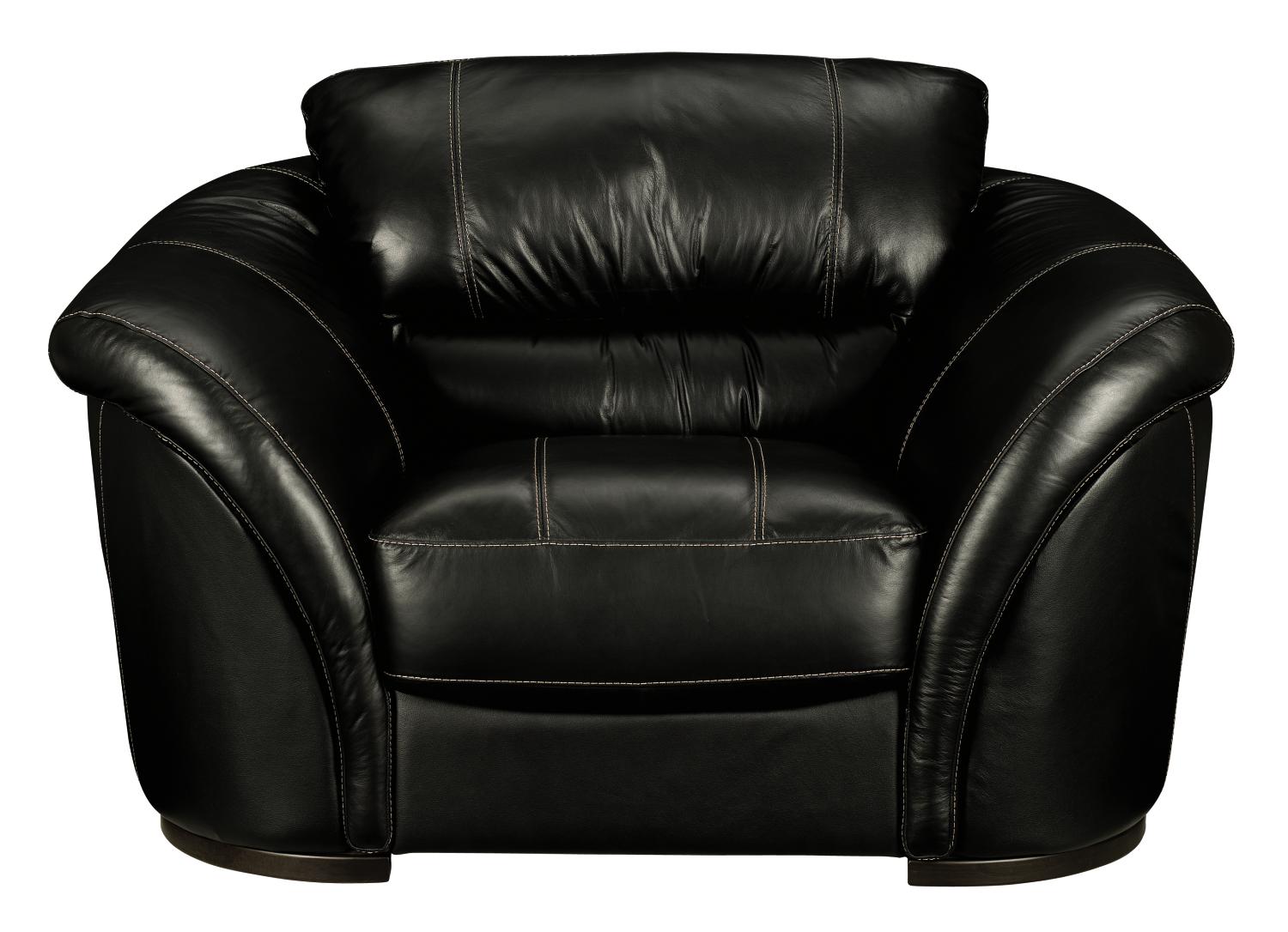 Catina Black Leather Chair