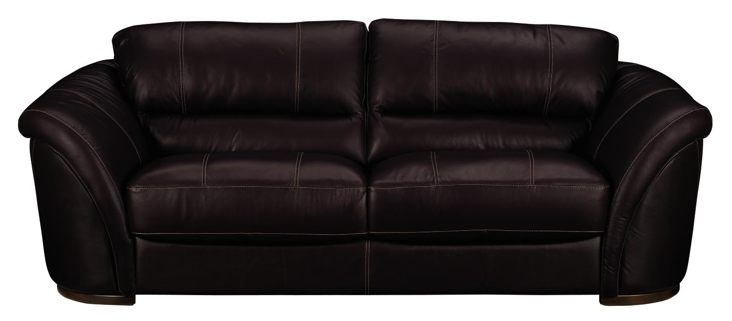 Catina Plum Leather Sofa