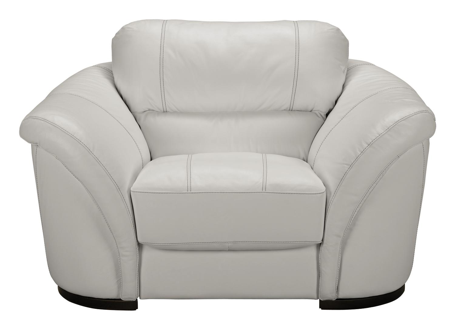 Catina White Leather Chair