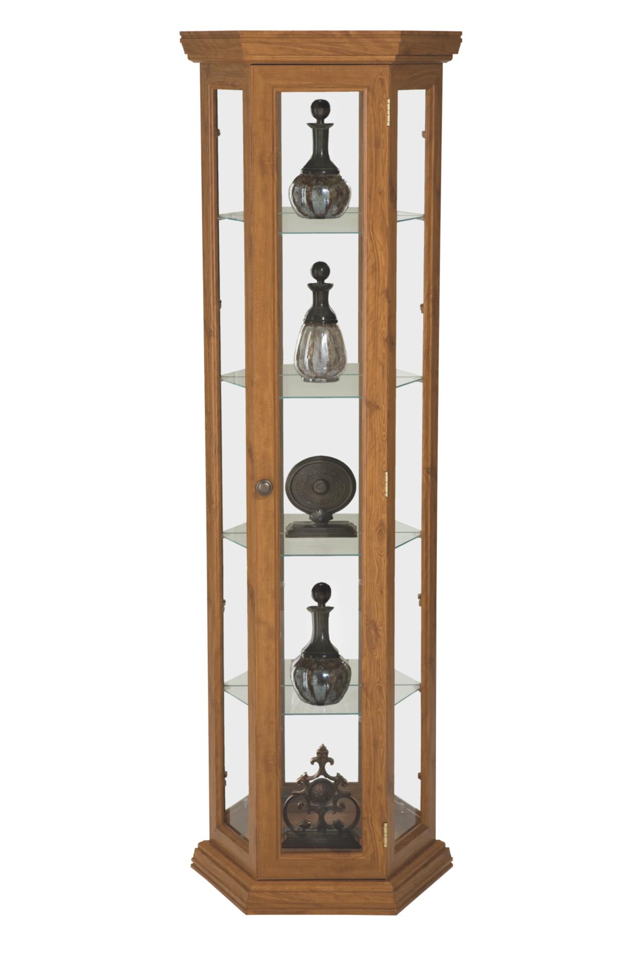 Hexagonal Oak Curio