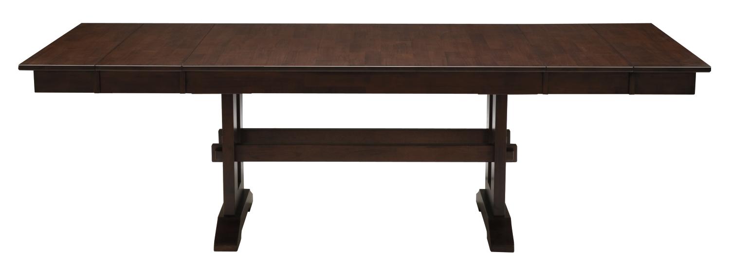 Arts & Crafts Chocolate Trestle Table