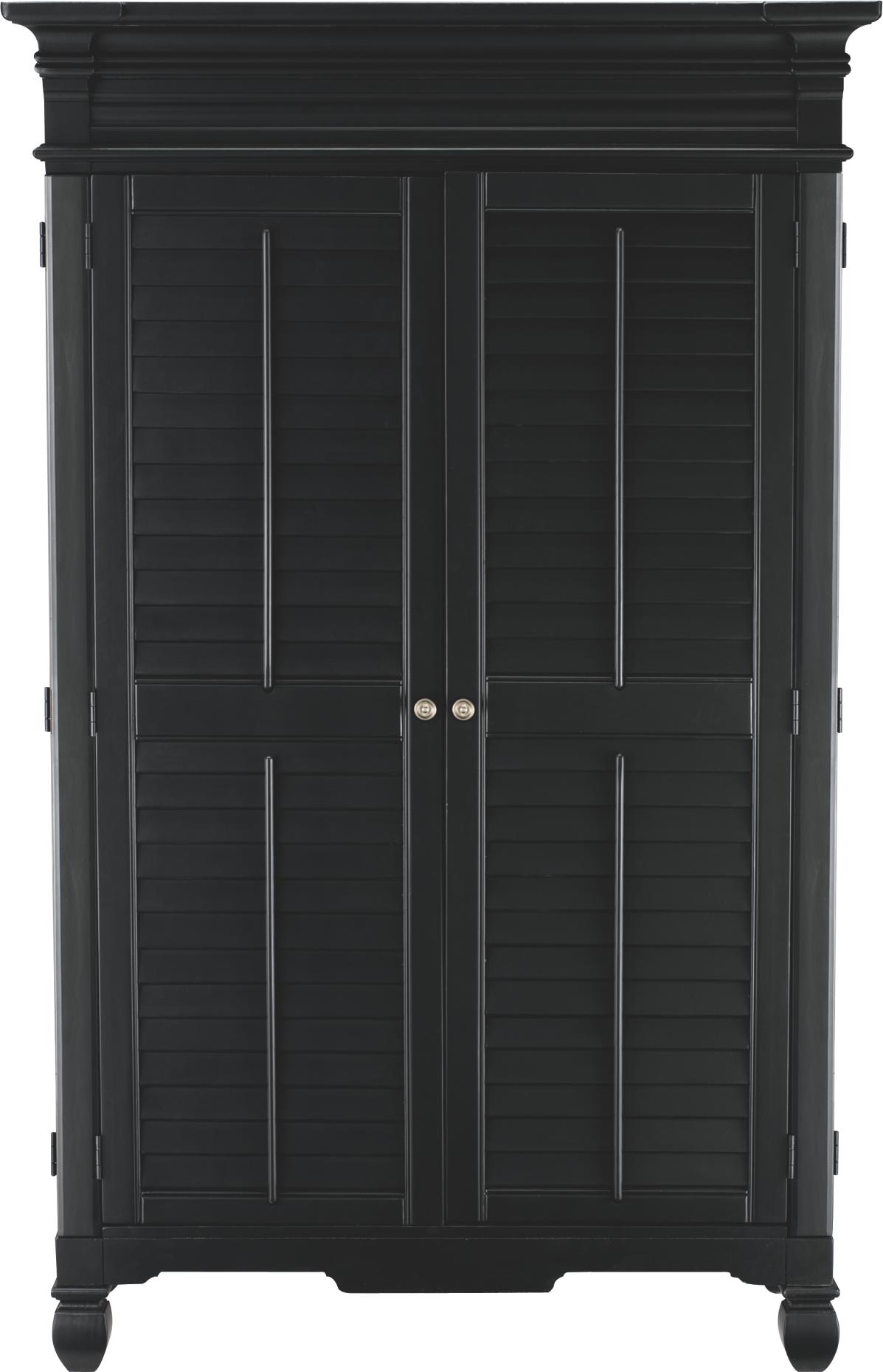 Plantation Cove Black Armoire