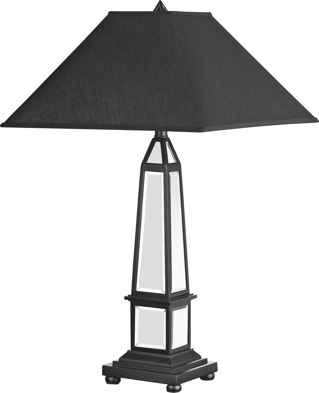 Square Mirror Table Lamp
