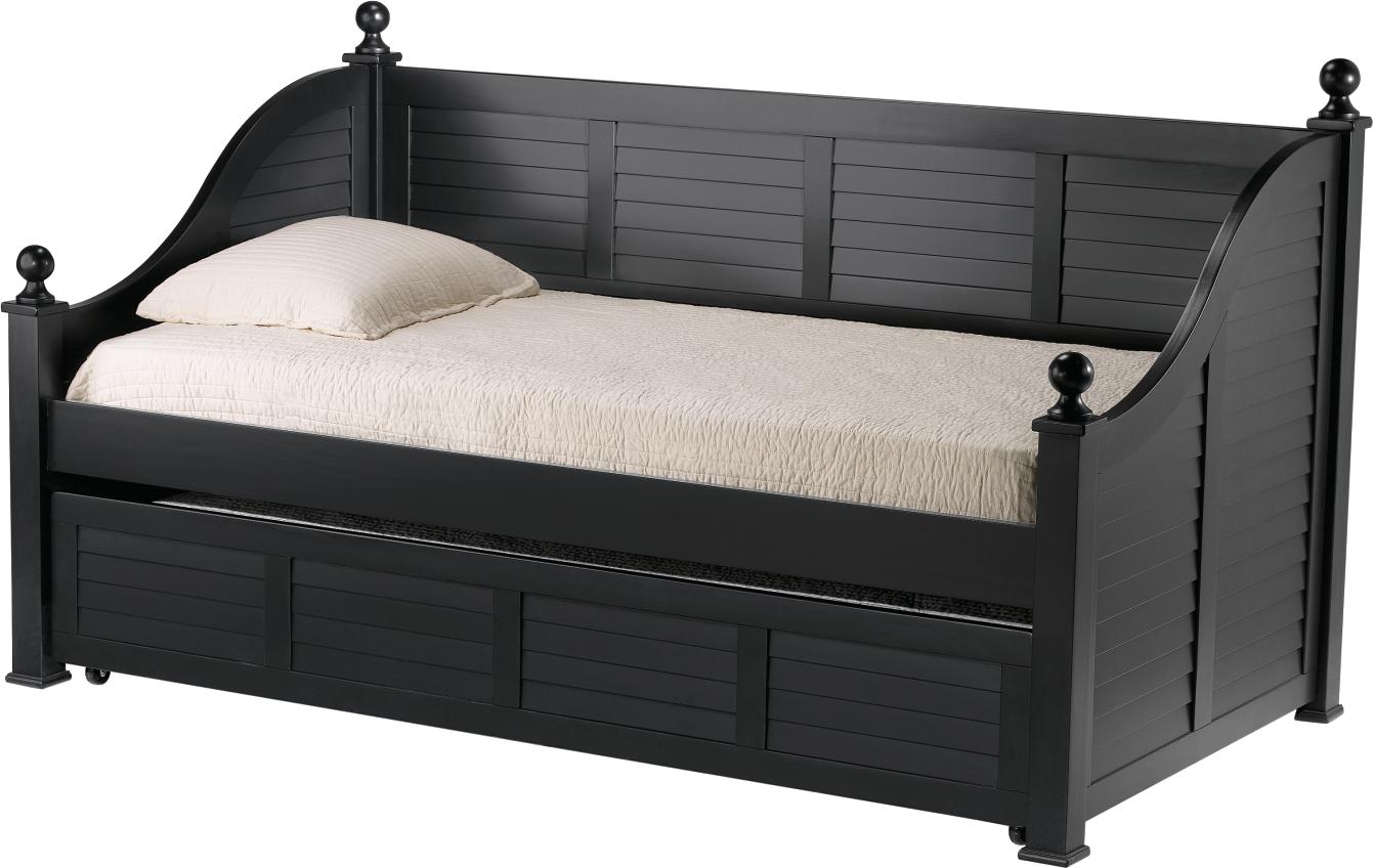 Plantation Cove Black Daybed With Trundle