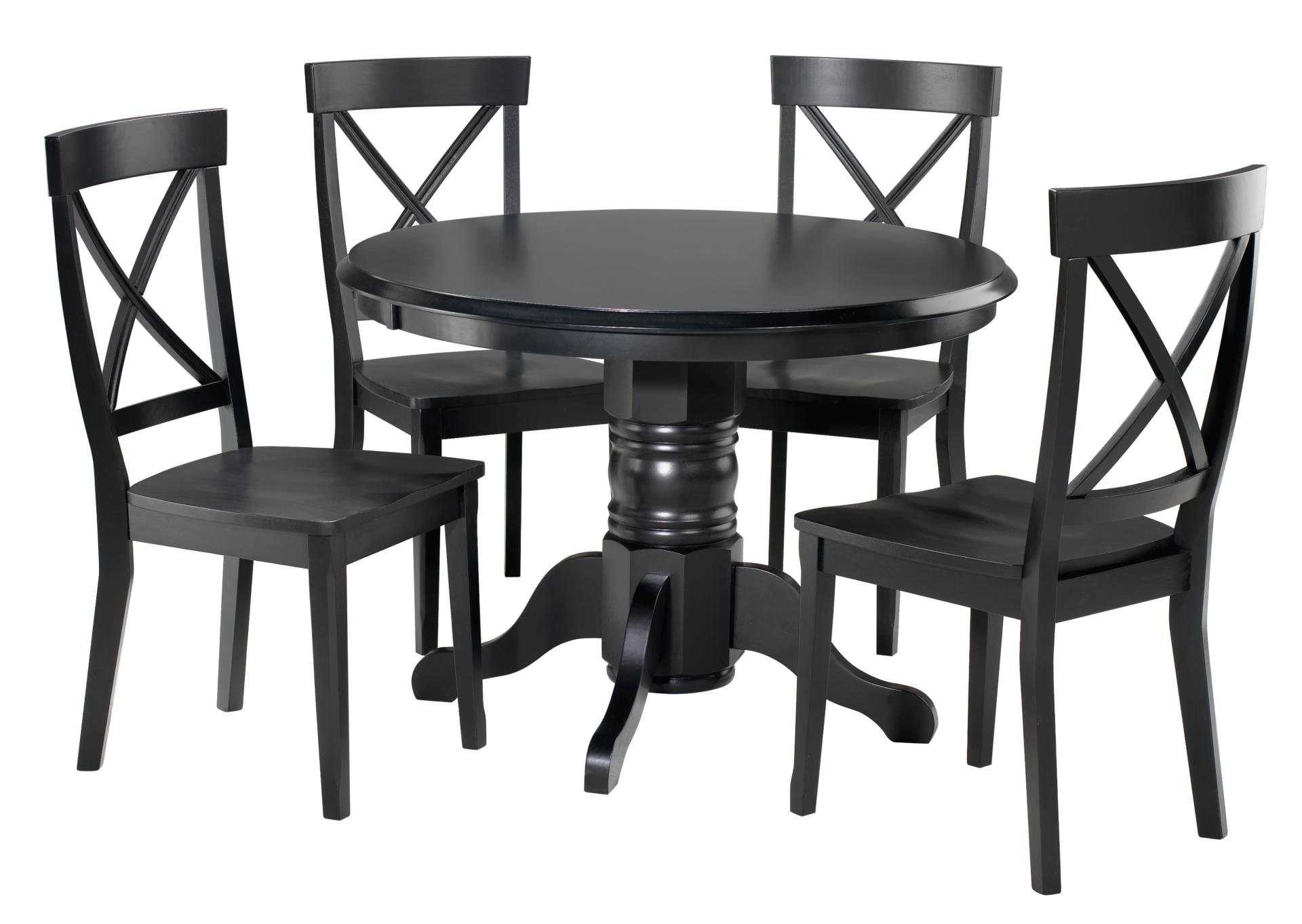 Plantation Cove Black 5-pc Dinette
