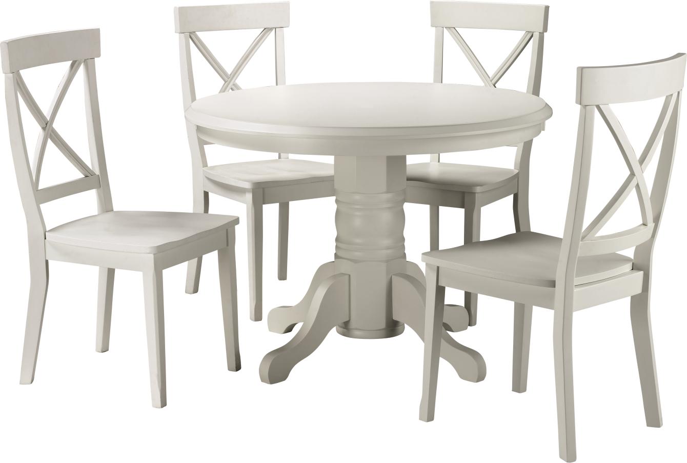 Plantation Cove White 5-pc Dinette