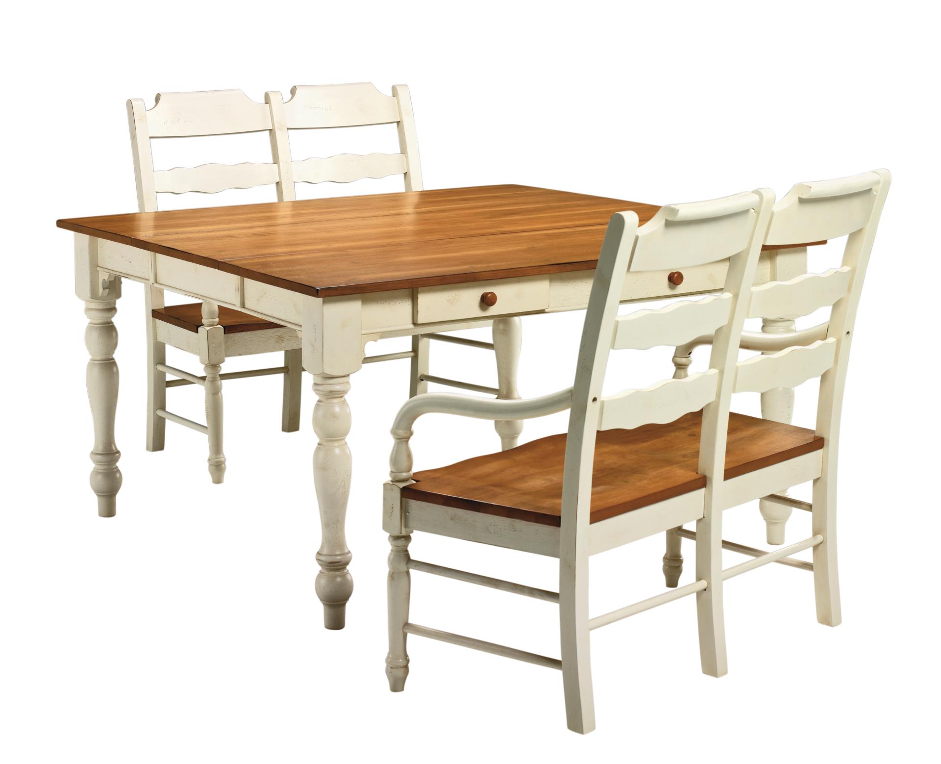 White & Pine 3-pc Dinette
