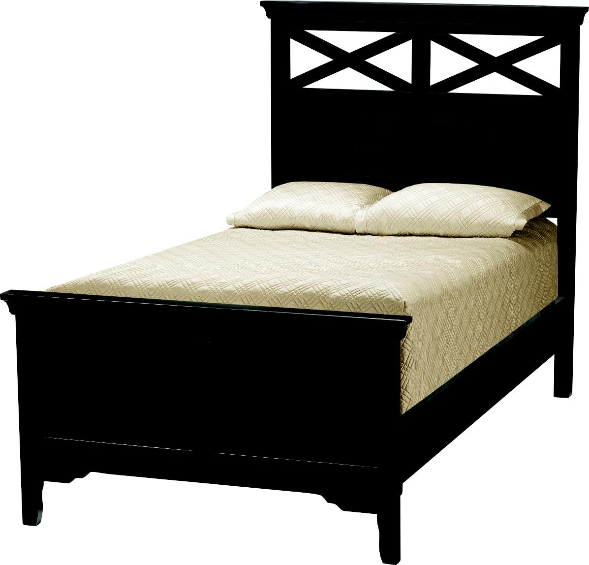 Plantation Cove Black Twin Panel Bed