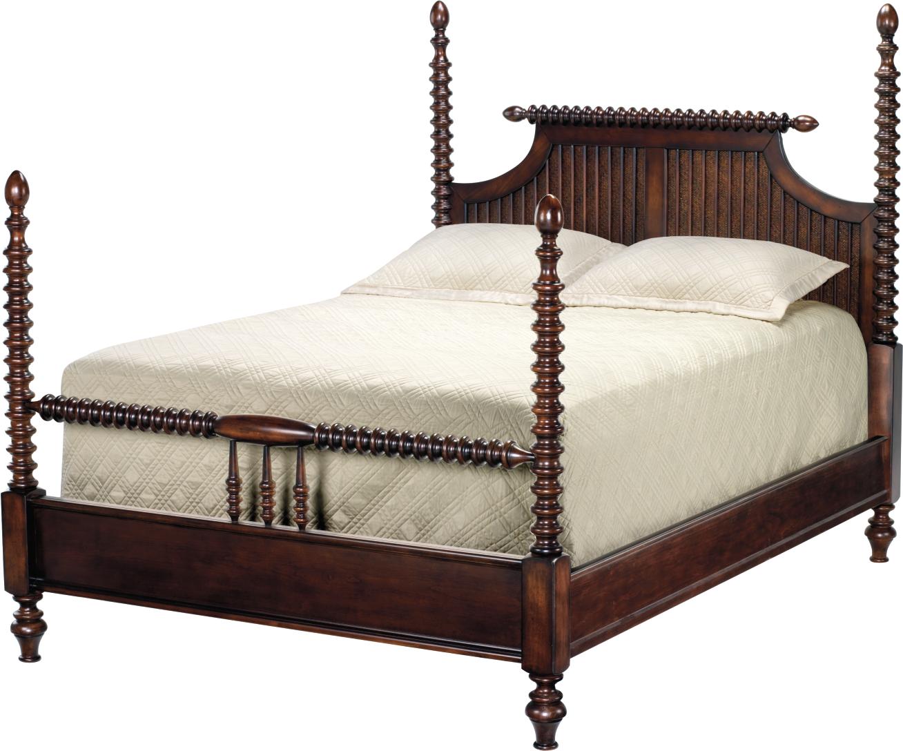 Caribbean Queen Spool Bed