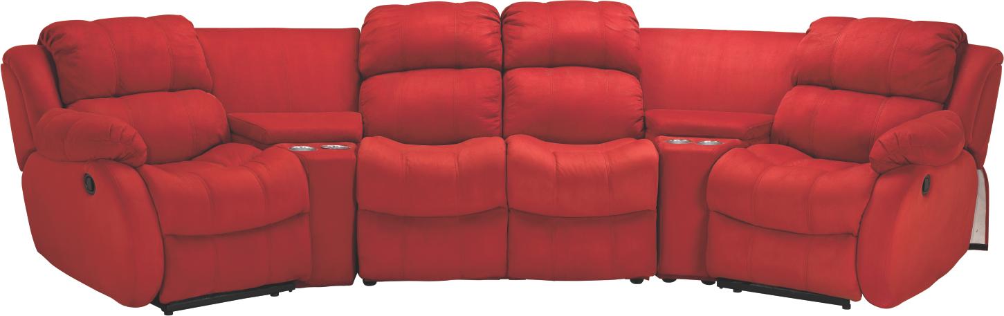 Milo Red 5-pc Home Theater Package