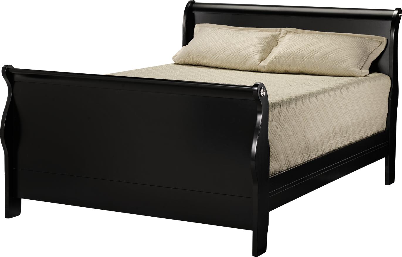 Classic Black Queen Bed