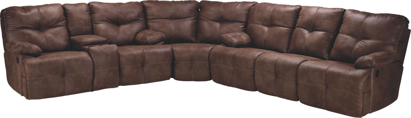 Lansing Chocolate 3-pc Reclining Sectional