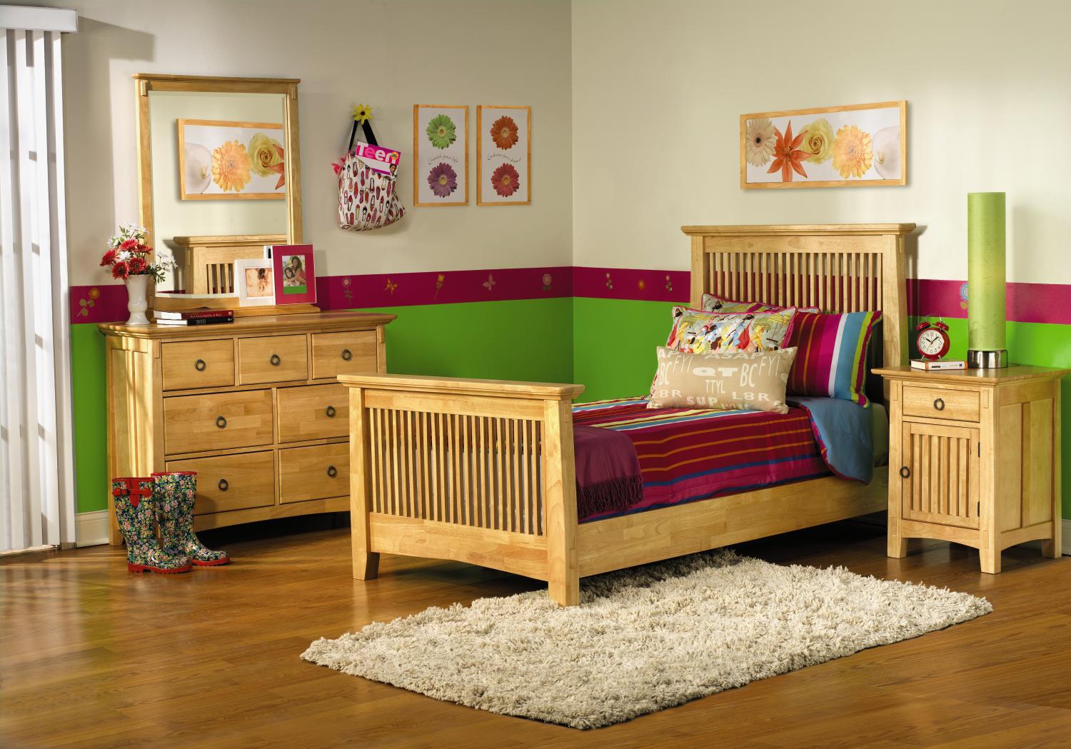 Arts & Crafts 5-pc Natural Full Bedroom Package