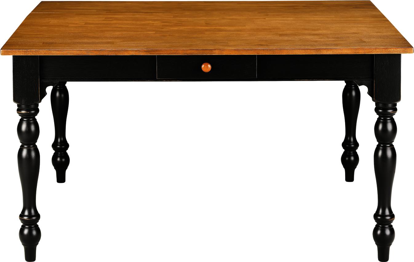 Black & Cherry Solid Top Table