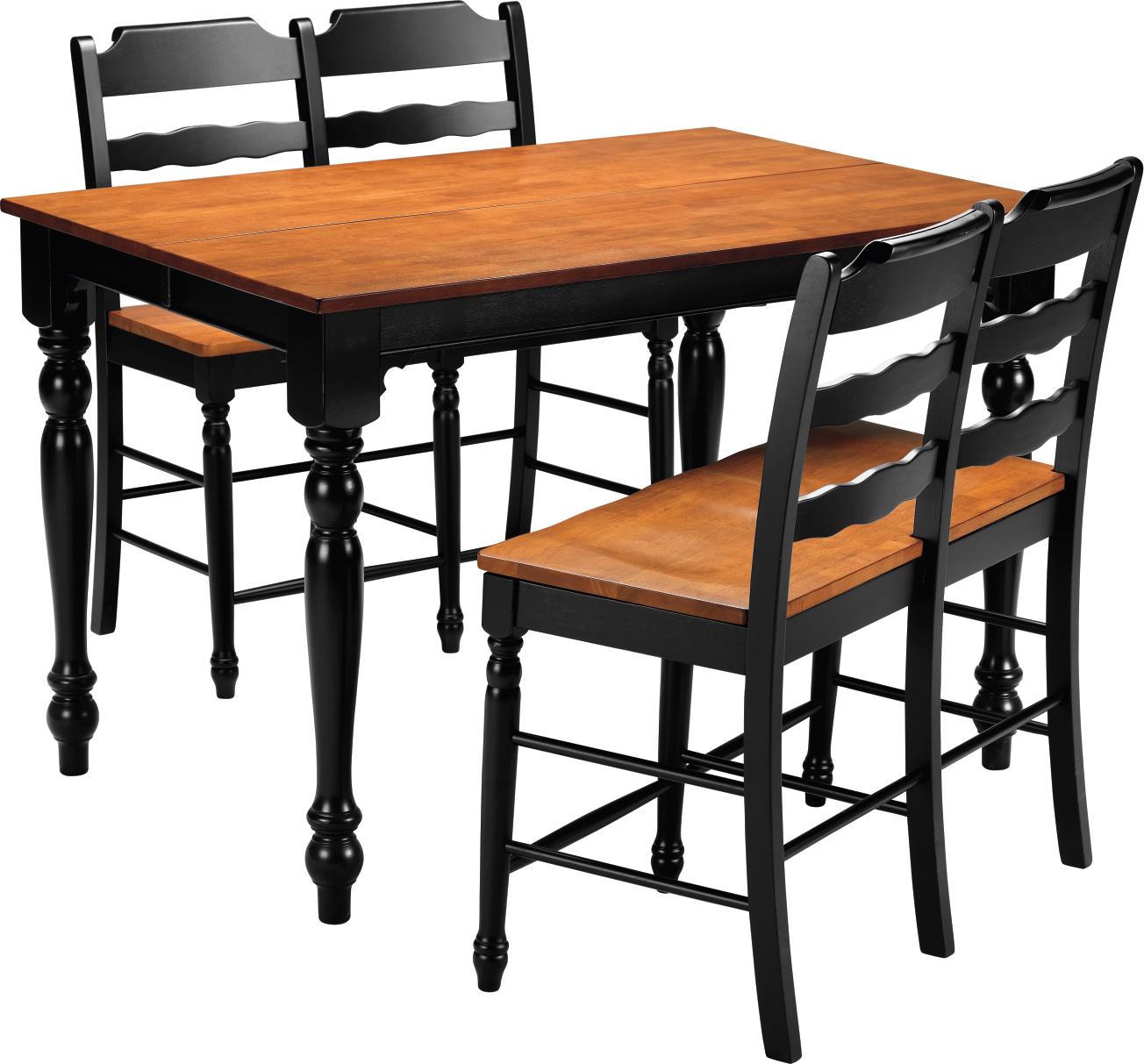 Black & Cherry 3-pc Gathering Pub Dinette