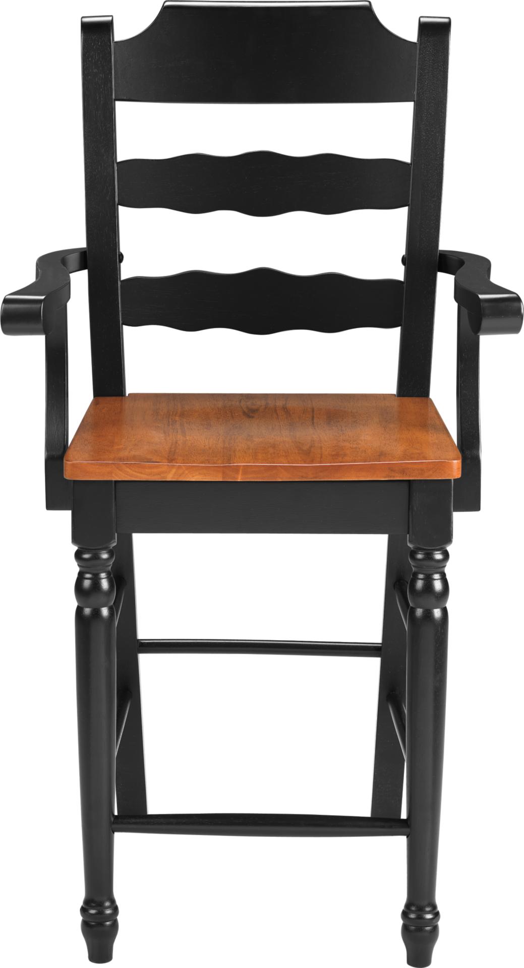 Black & Cherry Pub Arm Chair