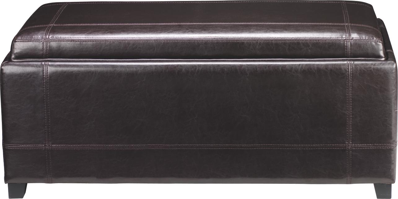 Carlson Brown Storage Ottoman