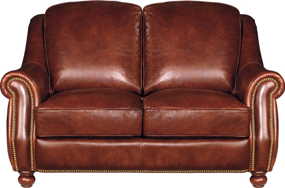 Richmond Saddle Leather Loveseat
