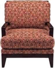 Circled Wood Accent Chair